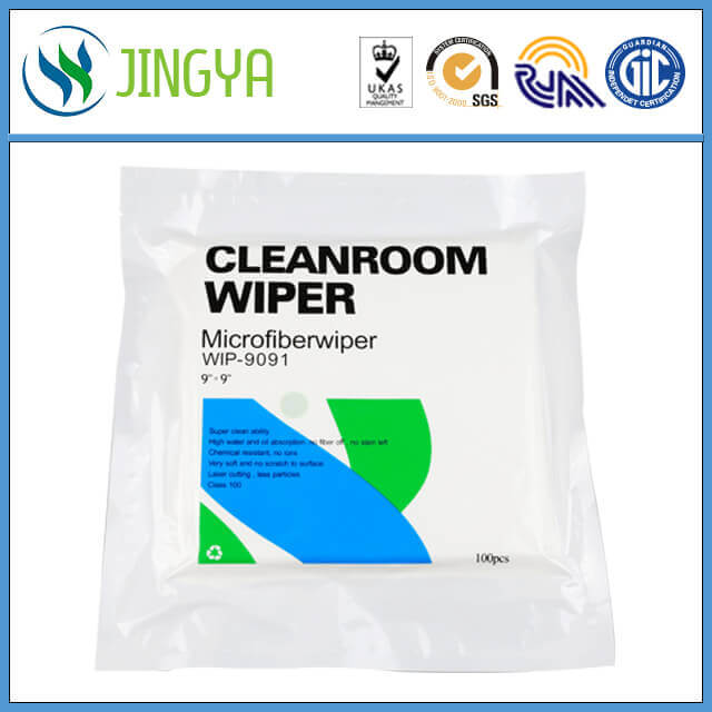 9091non-silicone oil wiper,ESD wiper,class 10 Microfiber wiper