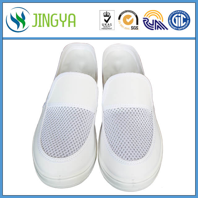 White leather pu esdcleanroom shoes