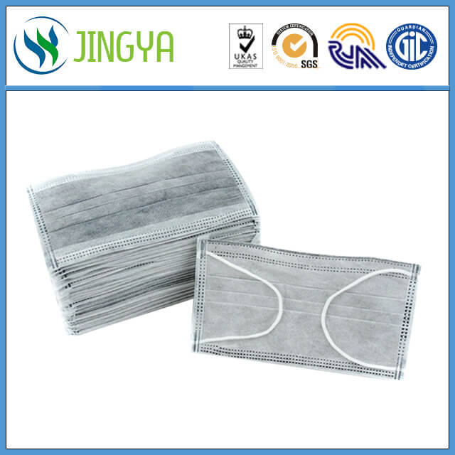 Activated carbon dust free facemask